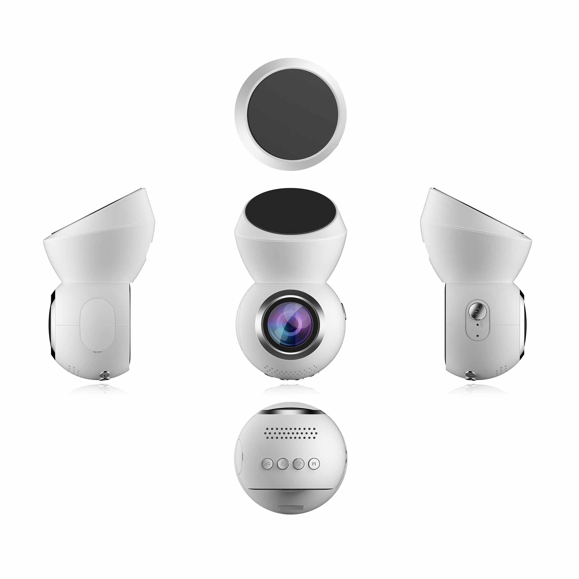 JS Dash 3.0 (WHITE) Full HD 1080p Dashcam w1.22" LED Screen & GPS