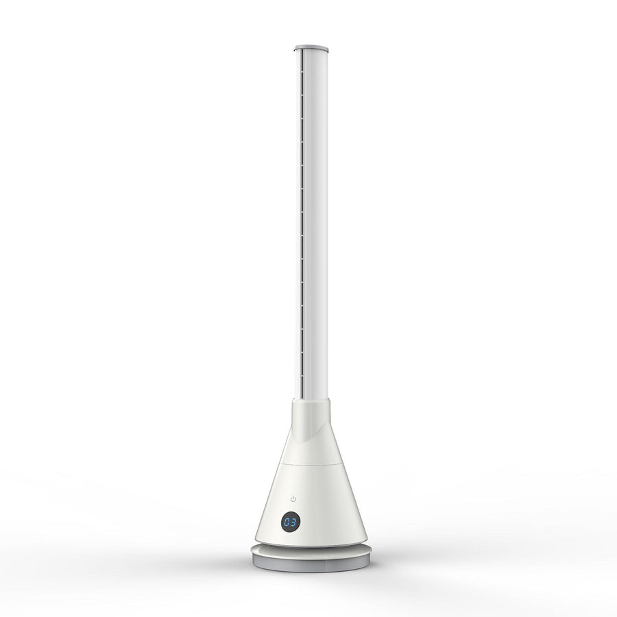 JS DUO 2.0– Ceramic Bladeless Tower Fan – HEATING + COOLING Tower Fan – iOS & Android APP support