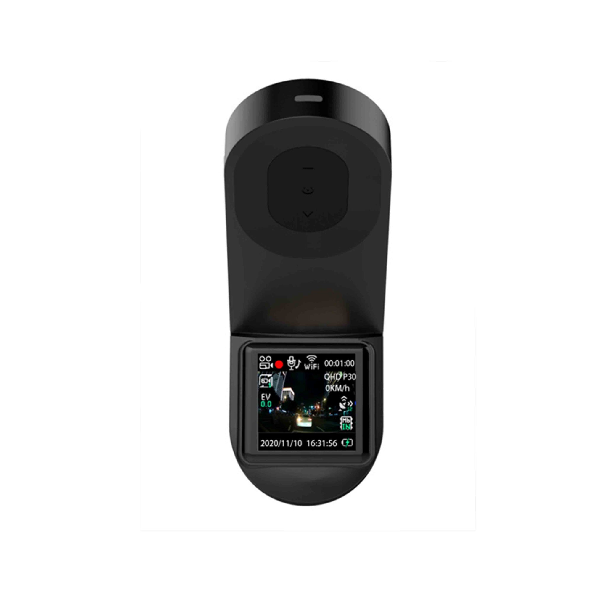 JS Dash 2K - Plug &amp; Play Dash Cam- Full 2K HD 1440p Dashcam w/ Parking Monitor &amp; 1.54&quot; LED Screen &amp; GPS