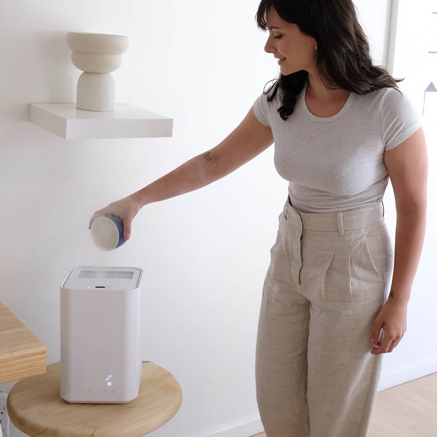 JS H20 Ultrasonic Warm & Cool Humidifier – 5L Top fill – Humidistat & Humidity Control – Thermostat – Essential Oil